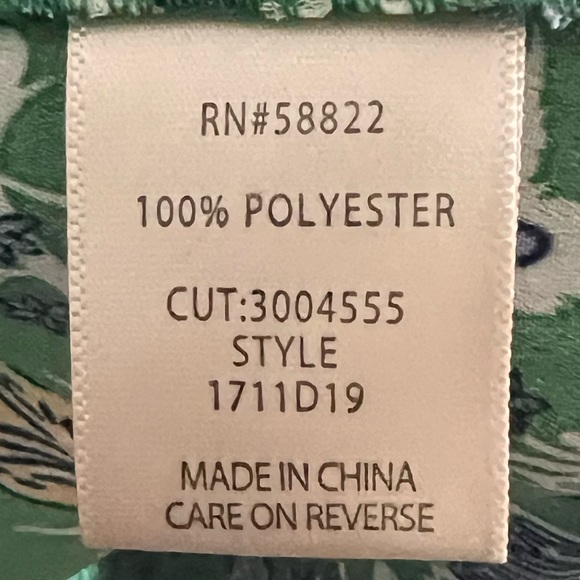 NWT | Max Studio | Green Floral Print HighLow Ruffle Hem Midi Skirt | Size Large - Picture 5 of 6